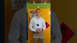 Storemasta's Braden Urquhart demonstrates how to trouble shoot and fix one of the possible issues preventing your Storemasta safety cabinet handle from properly self-closing and self latching.